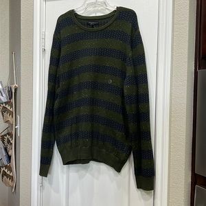 NWT Aeropostale Large Green and Navy Lightweight Sweater